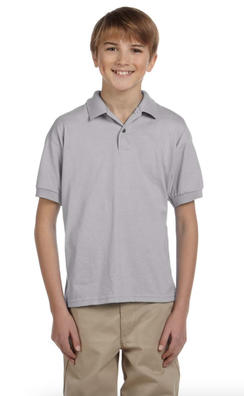 Gildan G880B Youth 6 oz., 50-50 Jersey Polo