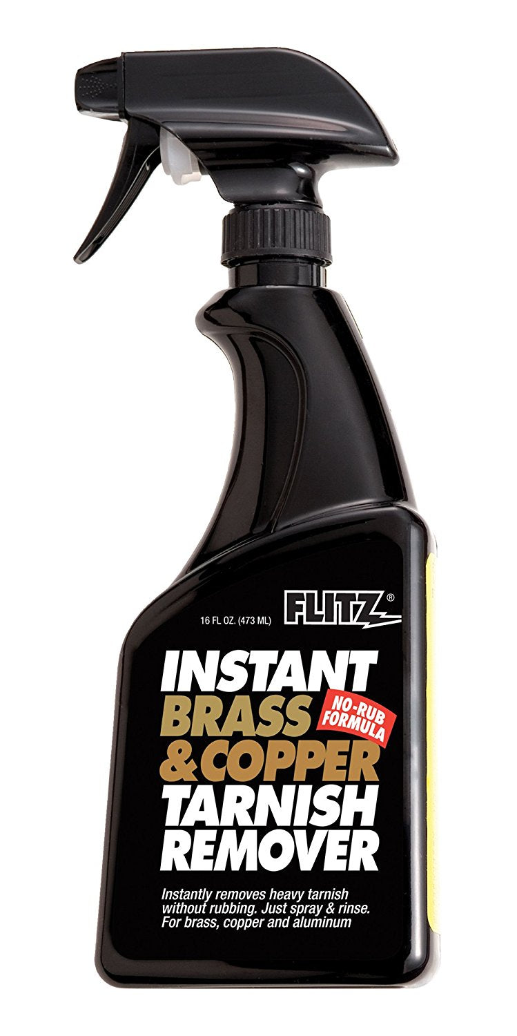 FLITZ INSTANT BRASS & COPPER TARNISH REMOVER 16 OZ.