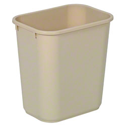 WASTEBASKET 28-1/8 QUART BEIGE