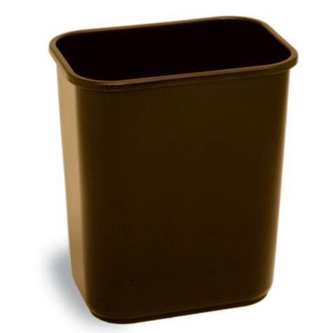 WASTEBASKET 28-1/8 QUART BROWN