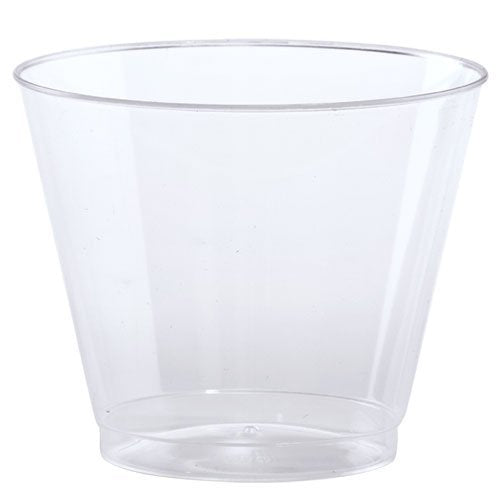 90Z HARD PLASTIC TUMBLER CLEAR OLD FASHION 500/CS