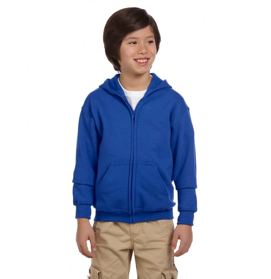 Gildan G186B Youth Heavy Blend 8 oz., 50-50 Full-Zip Hood
