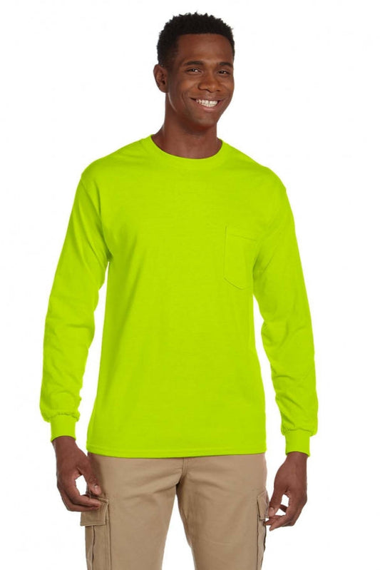 Gildan G241 Adult Ultra Cotton® 6 oz. Long-Sleeve Pocket T-Shirt
