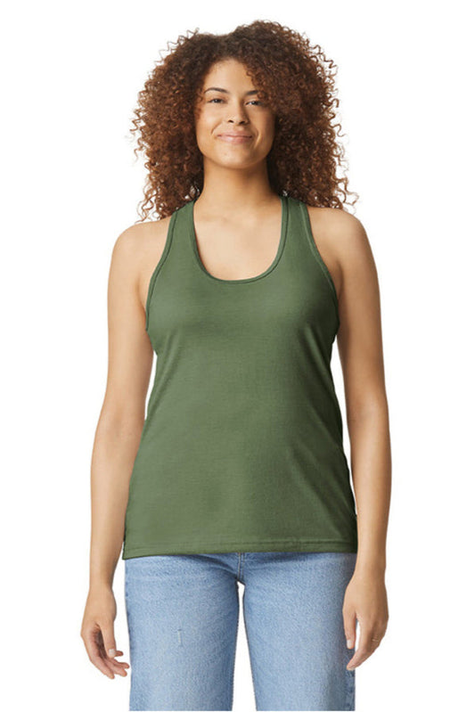 Gildan G642LCVC Ladies' Softstyle CVC Racerback Tank