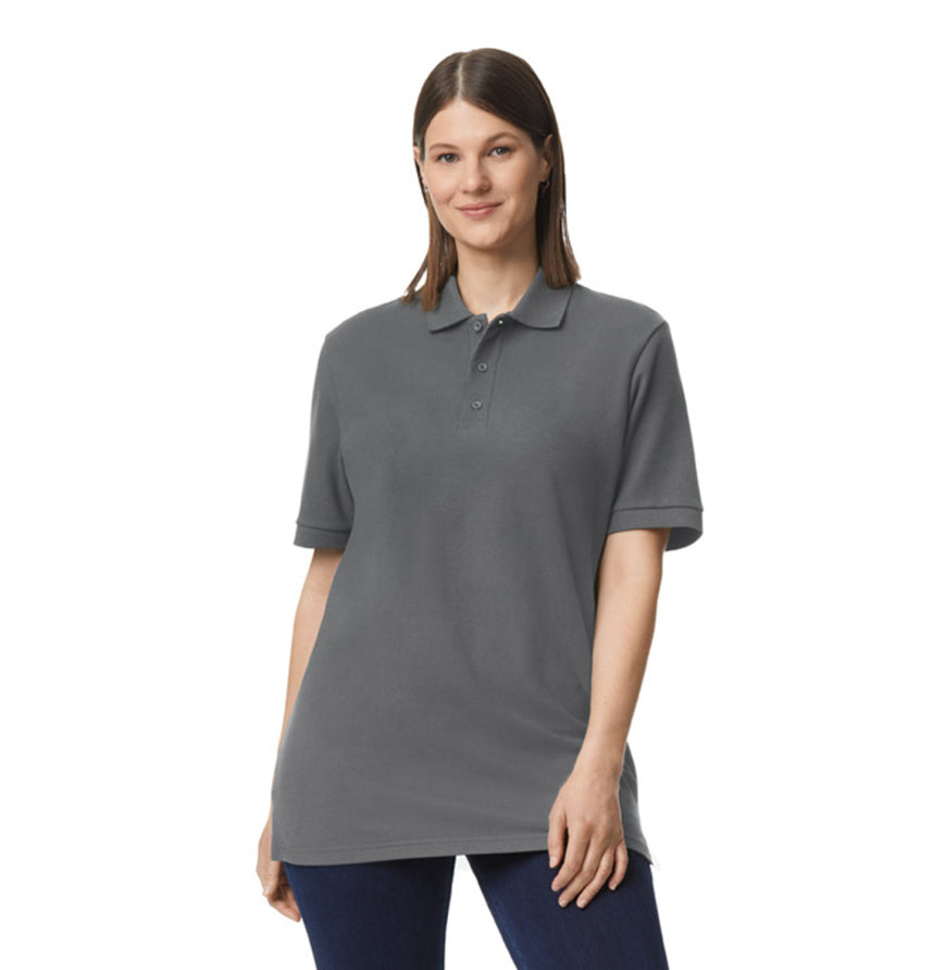 Unisex Midweight Double Pique Polo