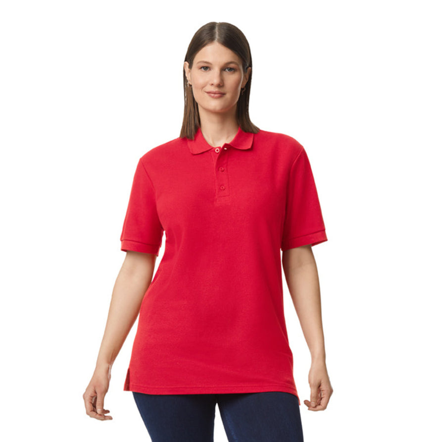 Unisex Midweight Double Pique Polo