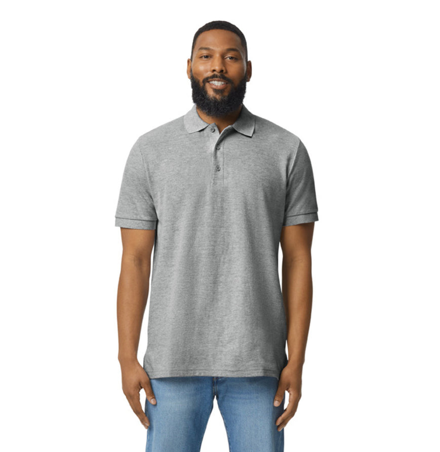 Unisex Midweight Double Pique Polo