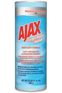 Ajax Oxygen Bleach Cleanser can on a white background